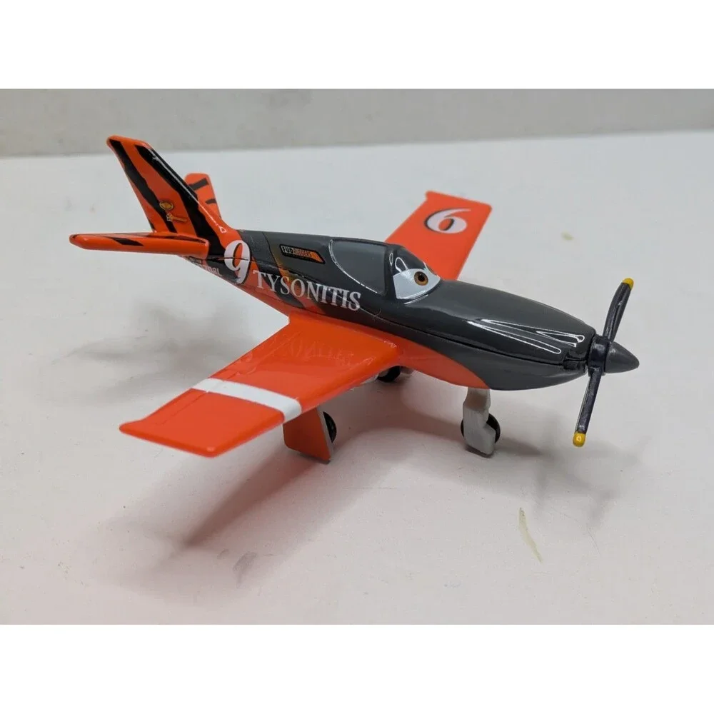 Disney Planes Tysonitis #9 Action Figure Die Cast Racing Airplane Mattel 2013